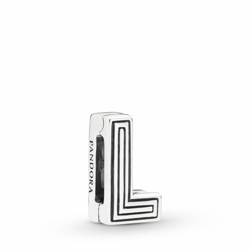 Pandora Reflexions™ Letter L Clip Charm Silver Egypt EY4789105
